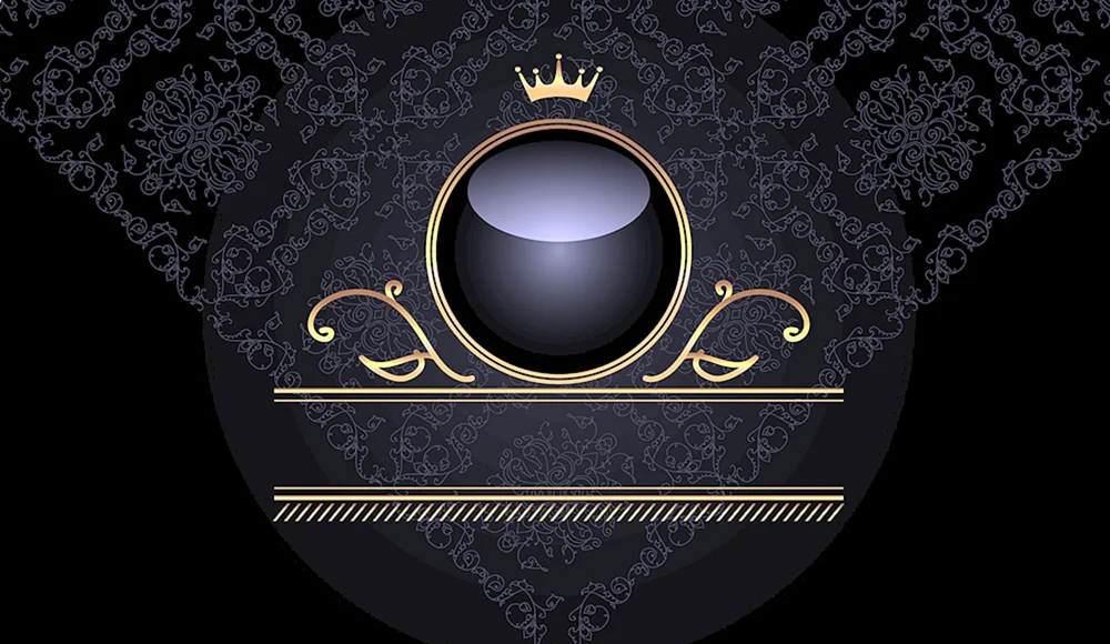 Schwarzer Hintergrund mit Goldmuster