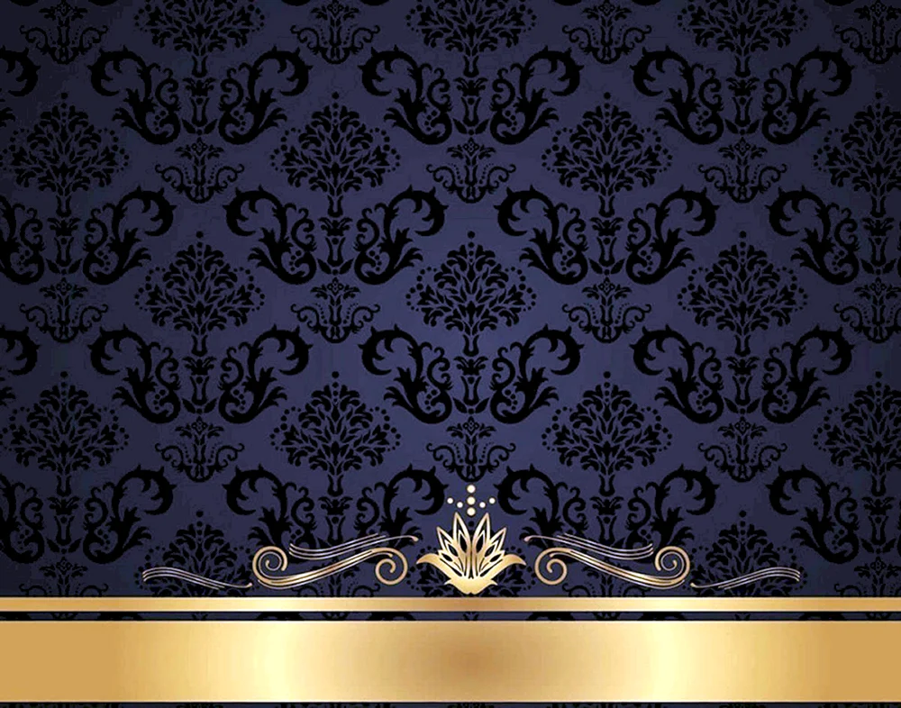Goldhintergrund mit Schwarz
