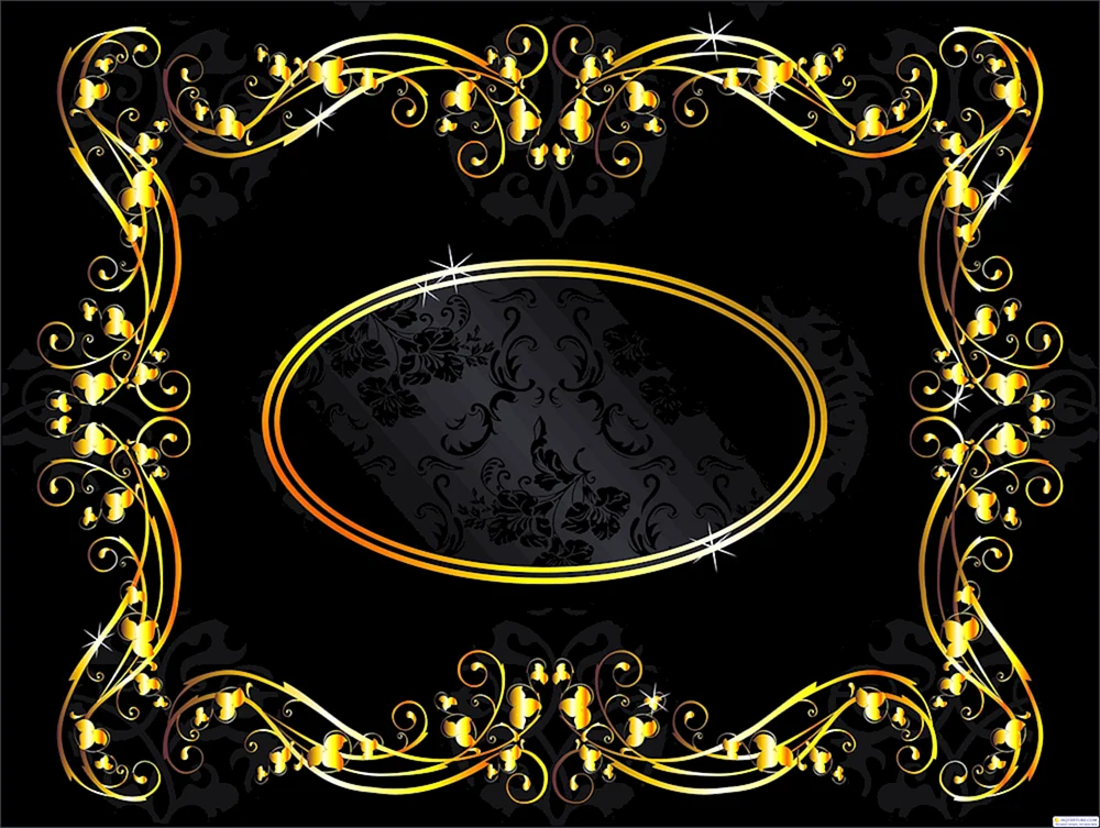 Schwarzer Banner mit Gold