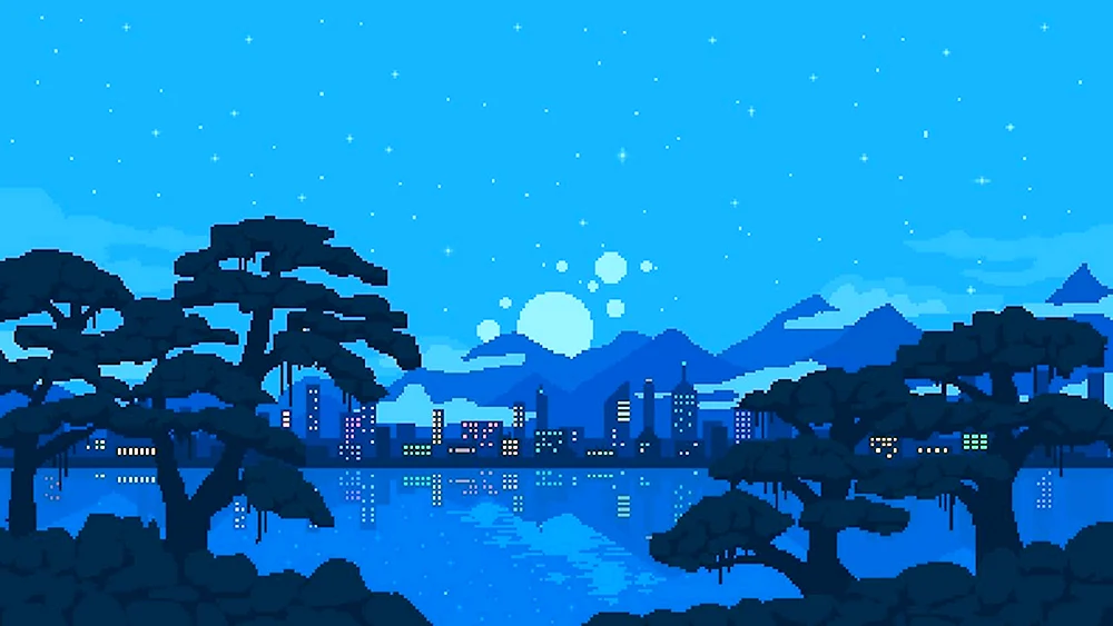 Hintergrund für 2d Spiel Pixel Art