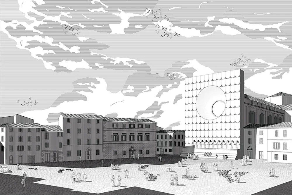 Antouragebäume ArchicadHintergrund für Architekturprojekt