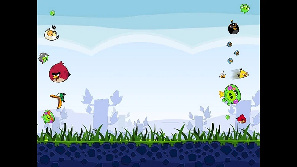 Szenerie aus Angry Birds