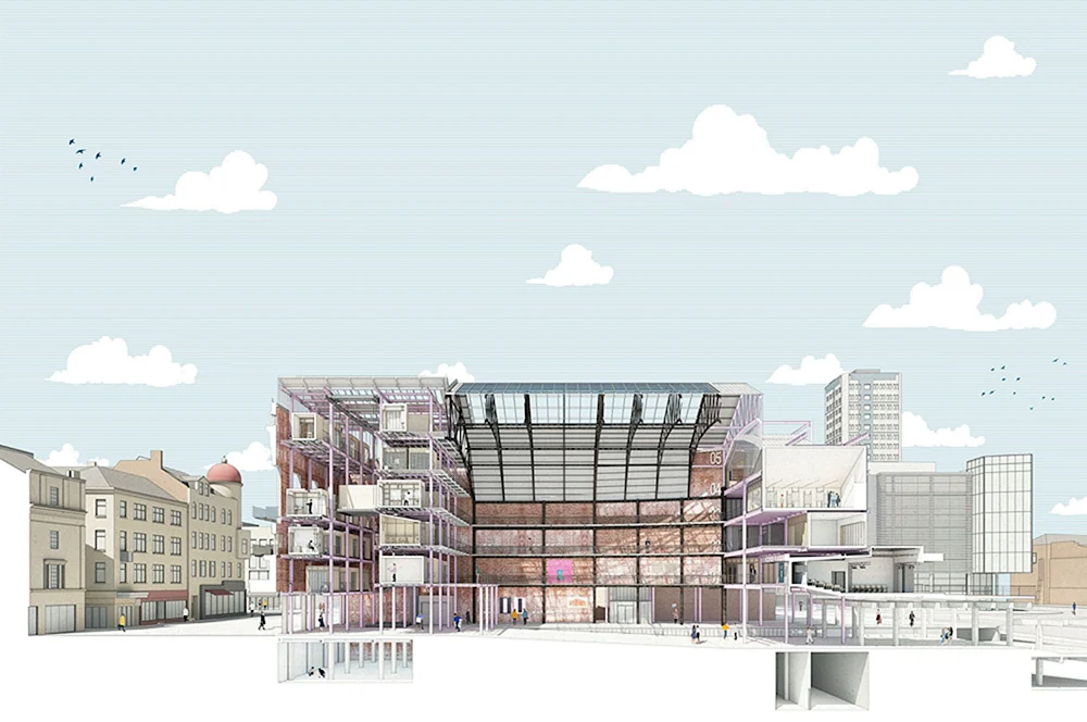 Hintergrund für Architekturprojekt