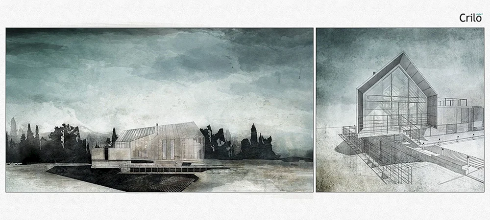 Hintergrund für architektonisches Projekt