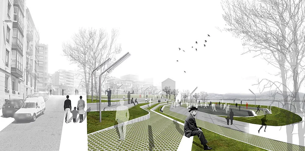 Hintergrund für architektonische Projektvorlage