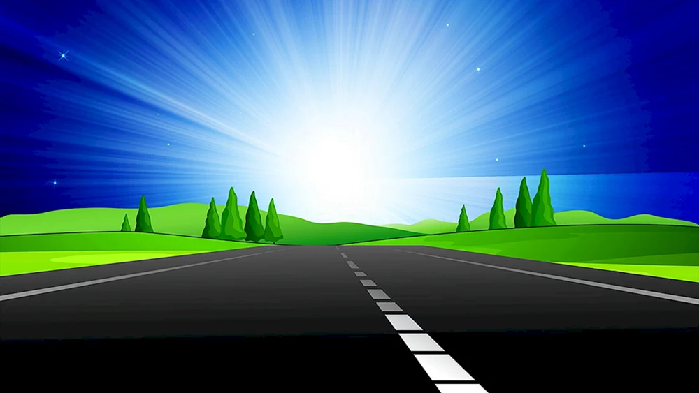 Cartoon Straßenhintergrund