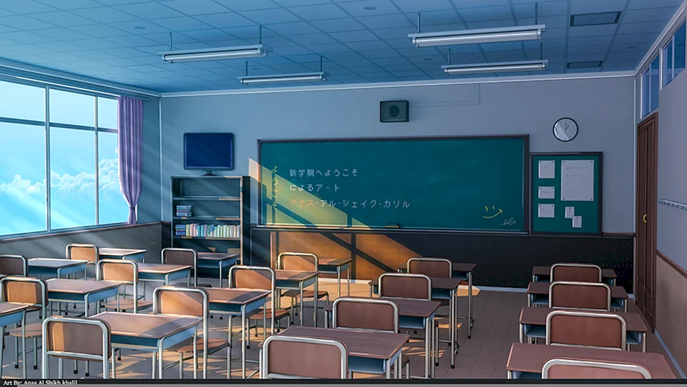 Direktorenbüro Schulhintergrund für Gacha laif