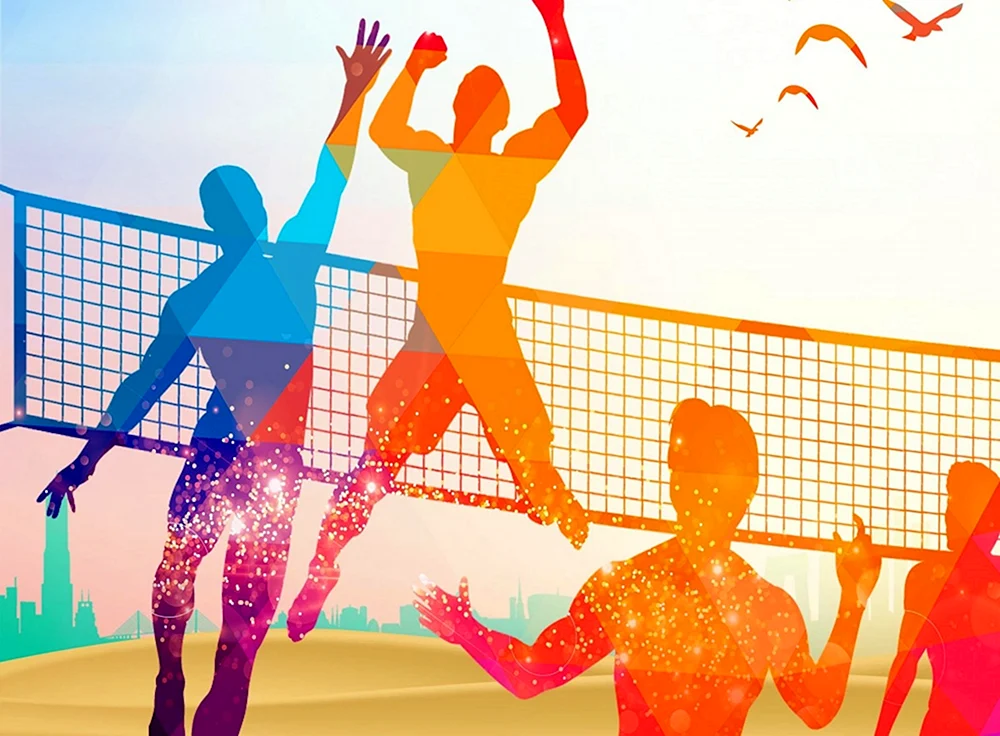 Volleyballhintergrund