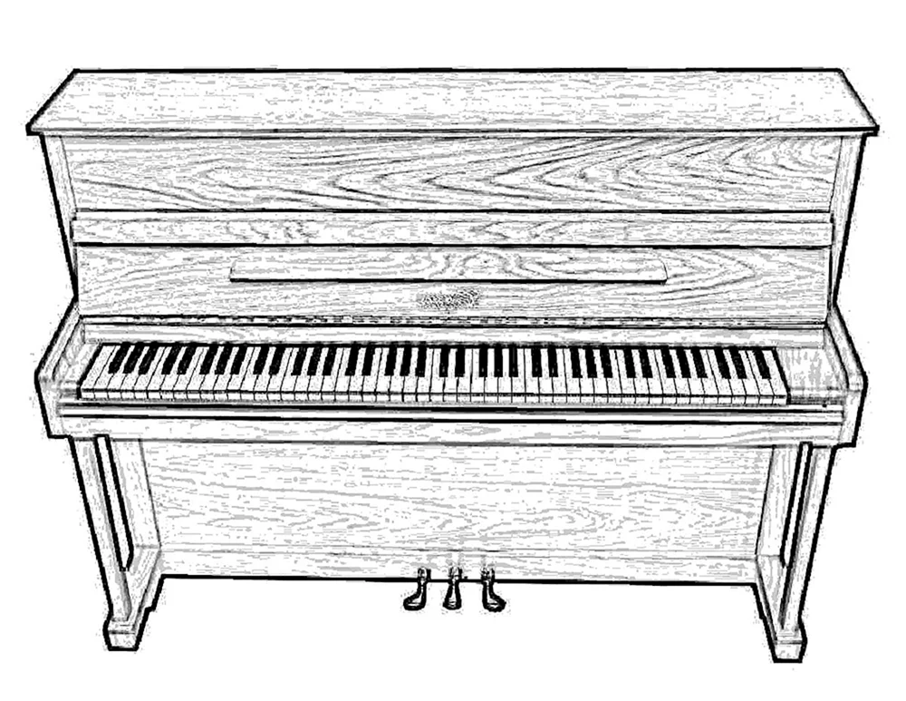 Klavierfärbung Musikinstrument