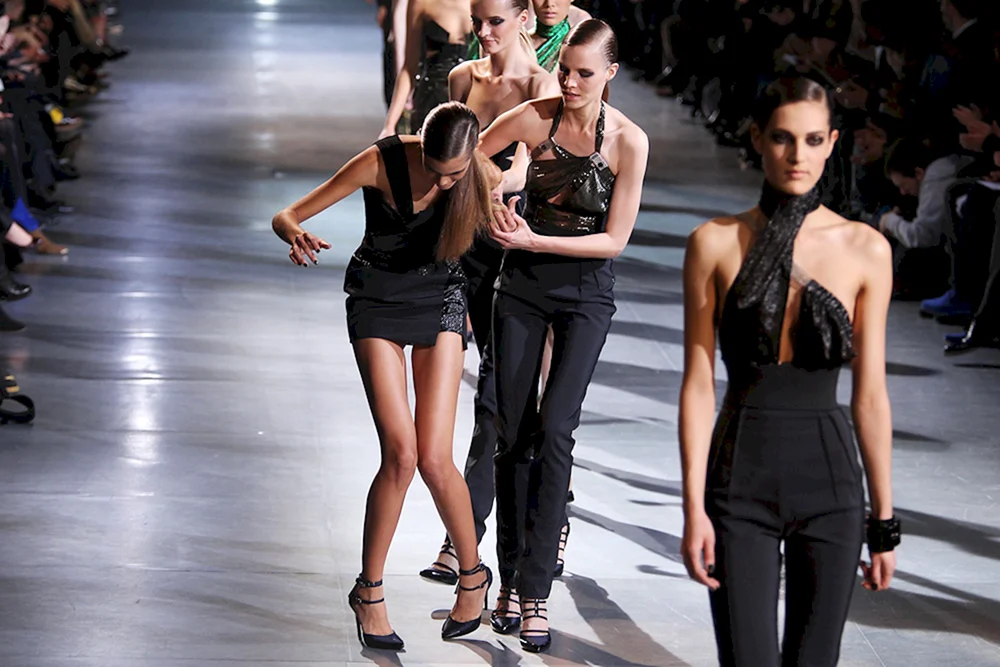 Models auf dem Laufsteg