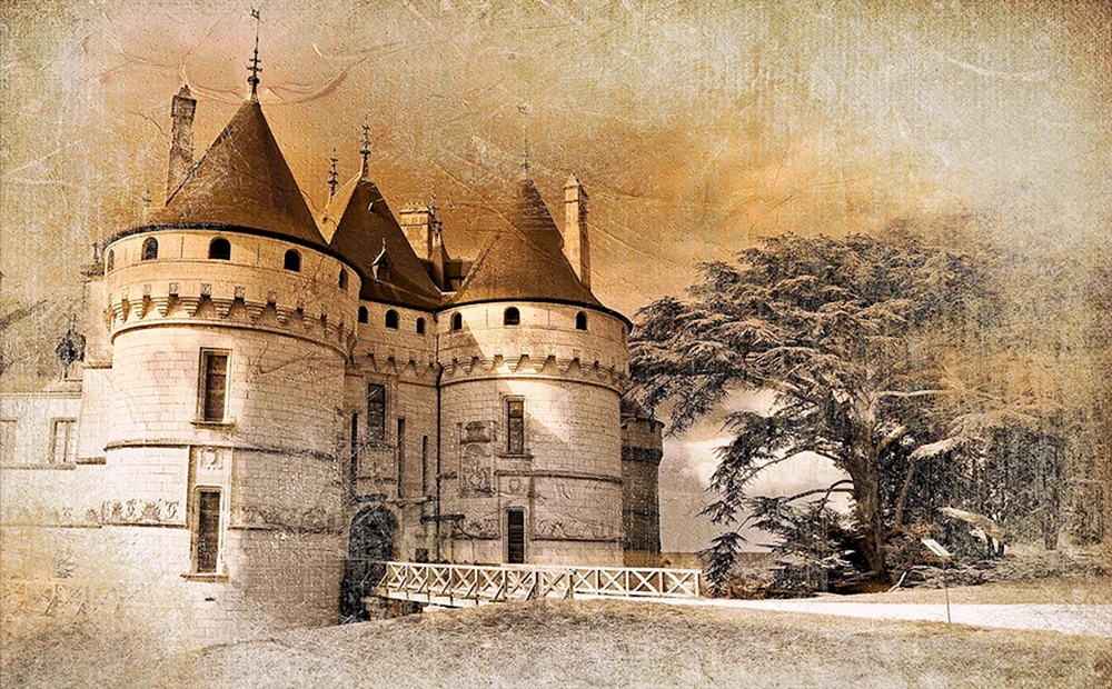 Fototapete von alten Schlössern