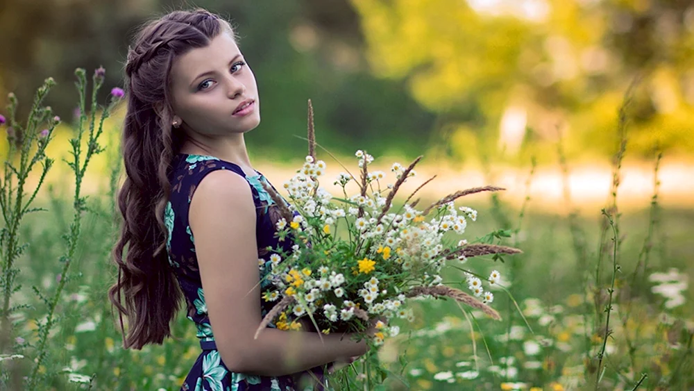 Mädchen in der Natur