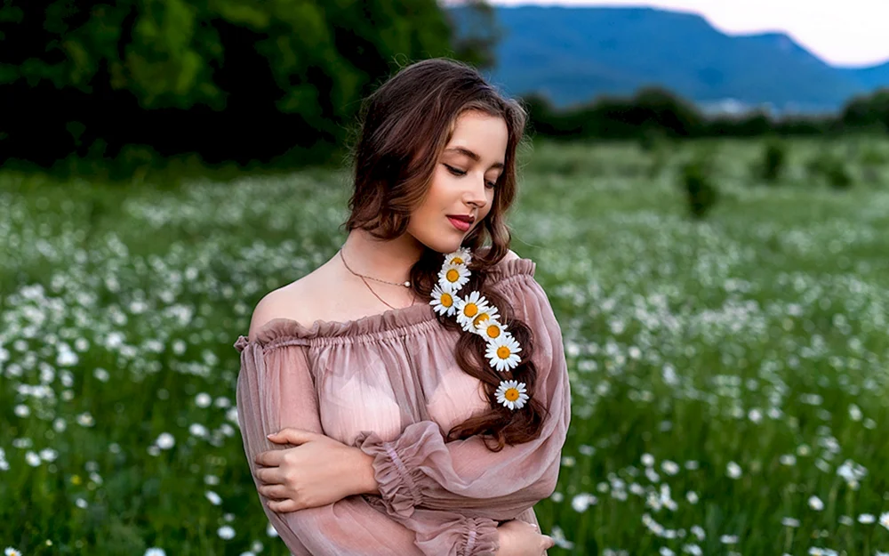 Mädchen in der Natur