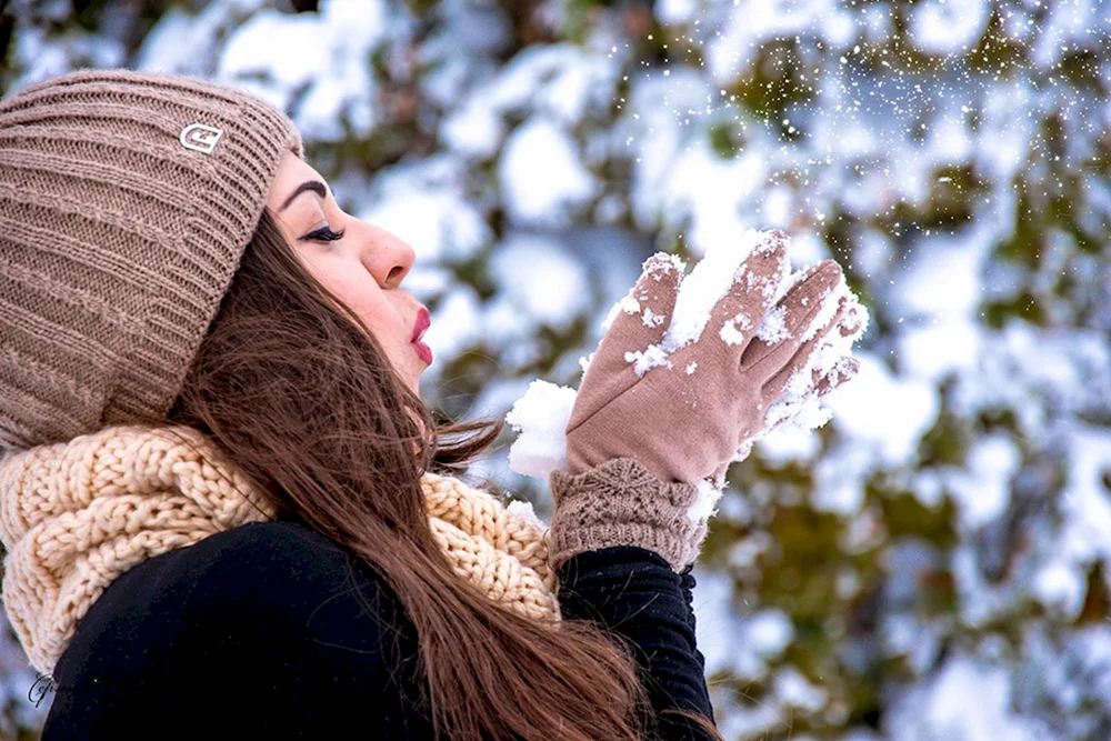 Freunde im Schnee