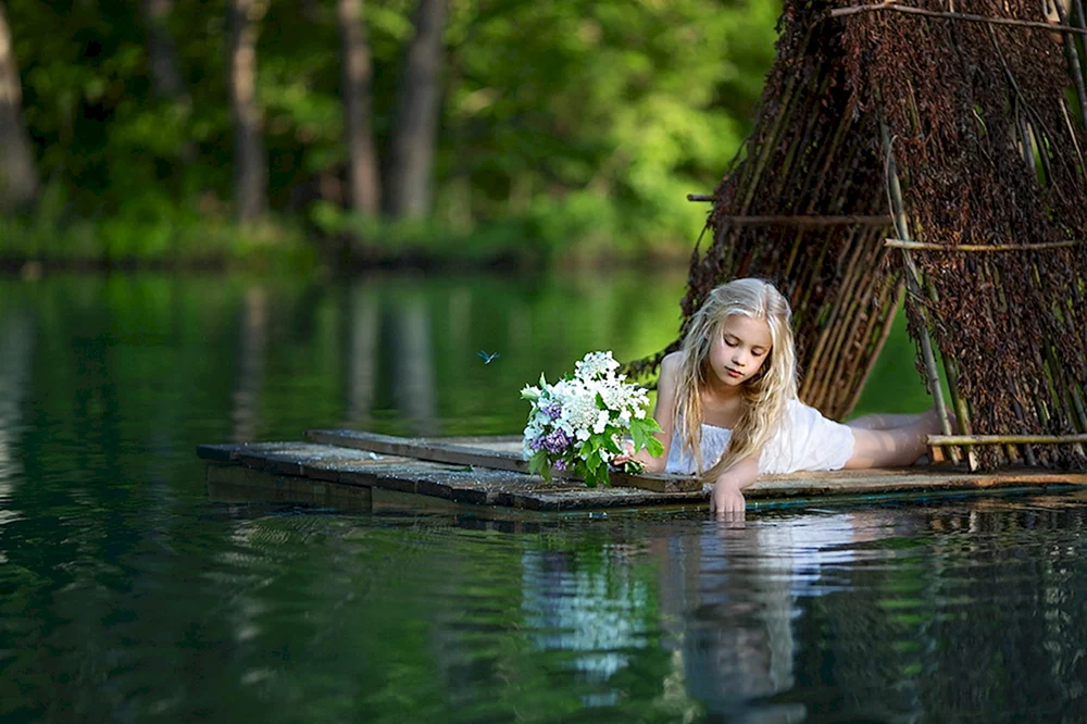 Fotoshooting am Teich