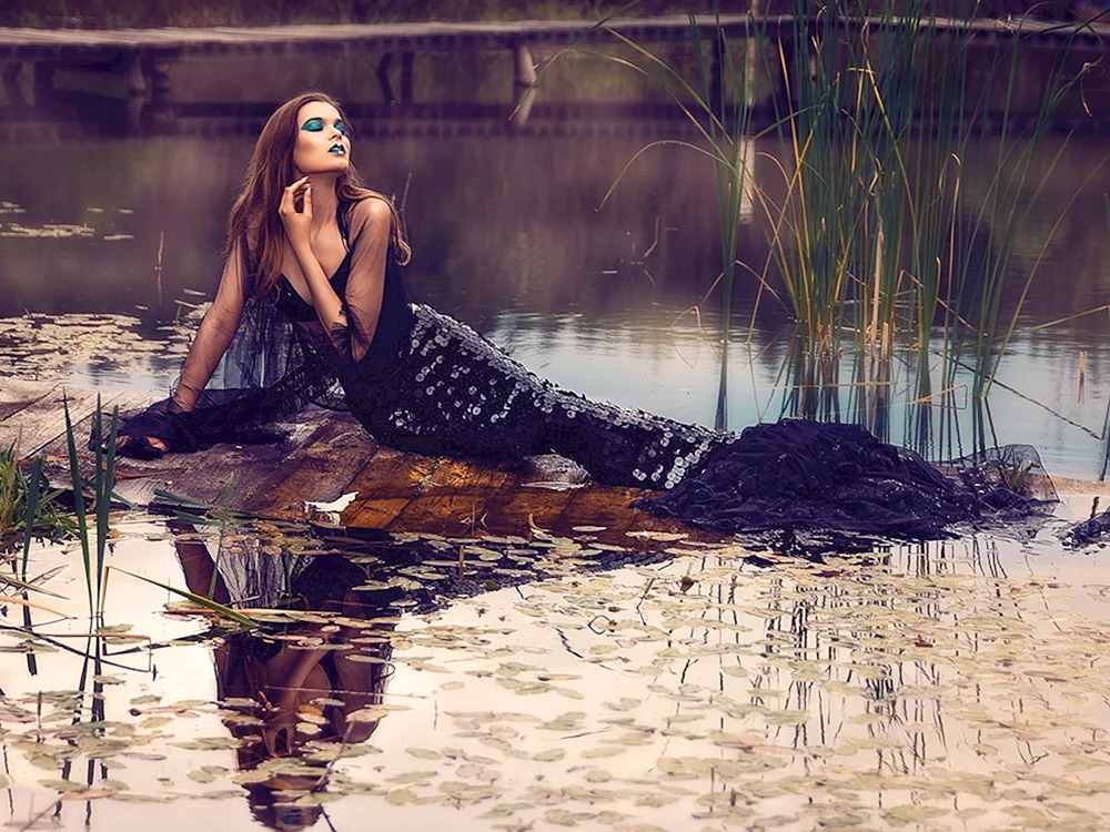Fotoshooting am Teich
