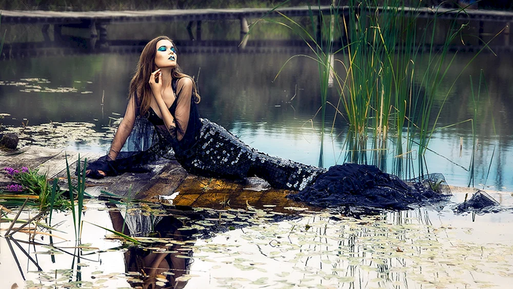 Fotoshooting am Teich