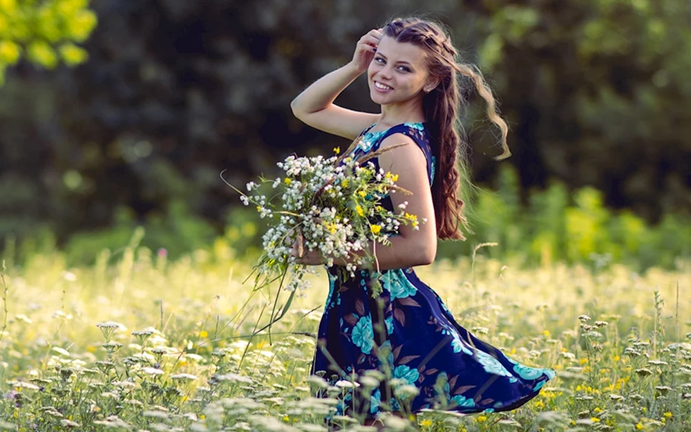 Mädchen in der Natur