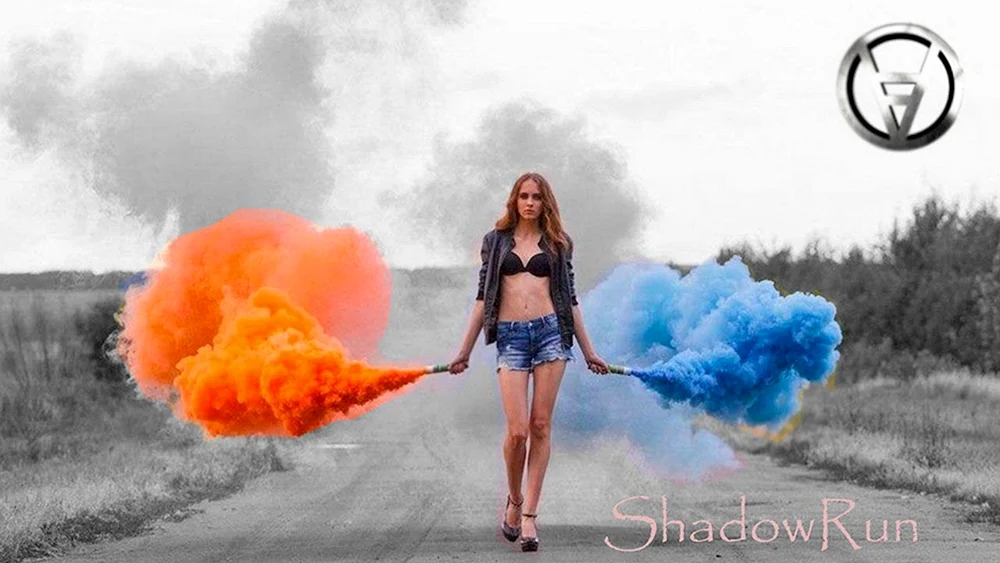 Fotoshooting mit Rauchbomben