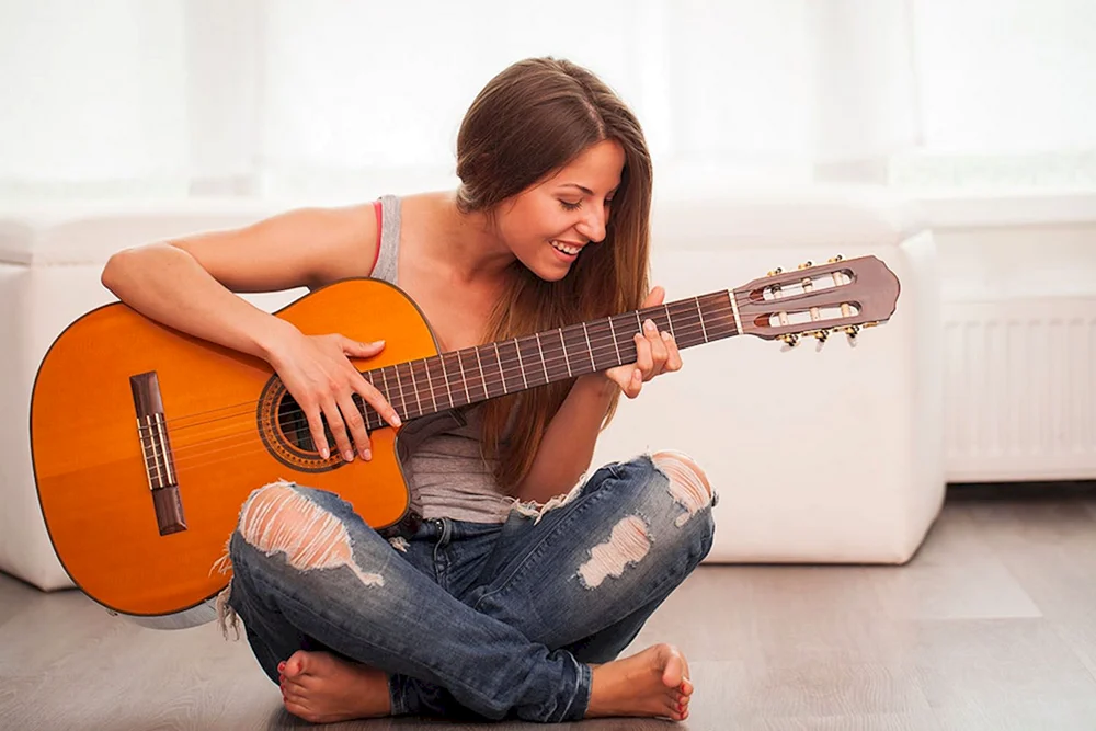 Fotoshooting mit Gitarre