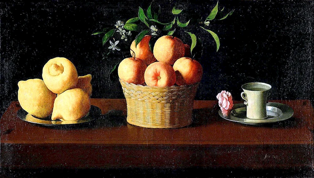 Francisco Zurbarán 1598- 1664 „Zitronen, Orangen und Rosen“
