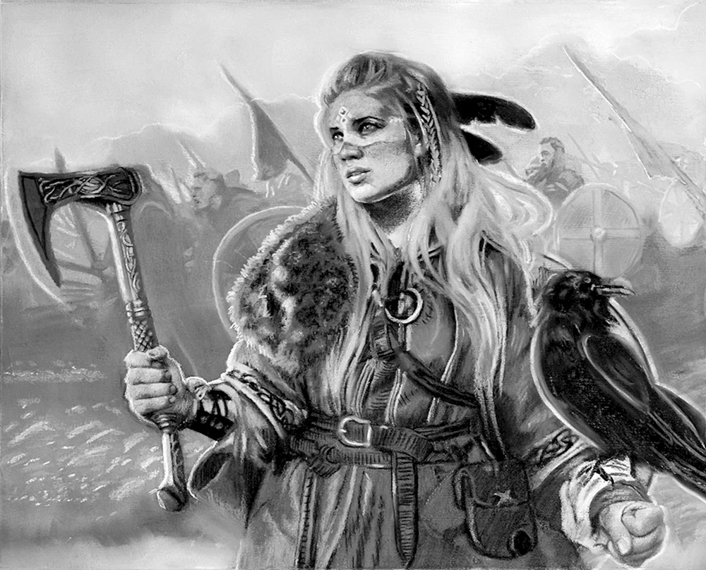 Freya Göttin von Skandinavien. Skandinavische