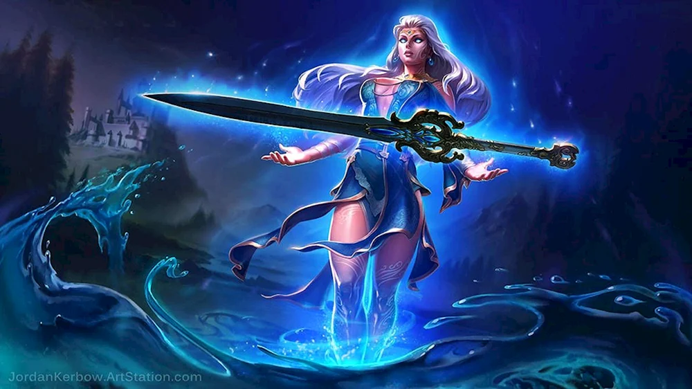 Freya die Göttin Holzschnitzerei die skandinavische Hexe Velva