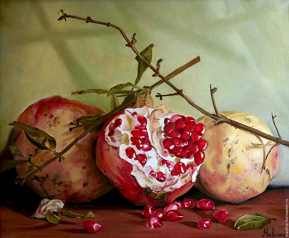 Vugar Mammadov artist pomegranate