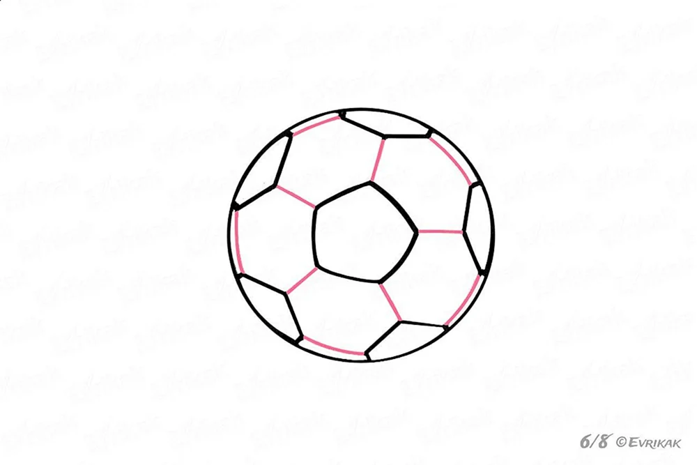 Fußball ausmalen für Kinder