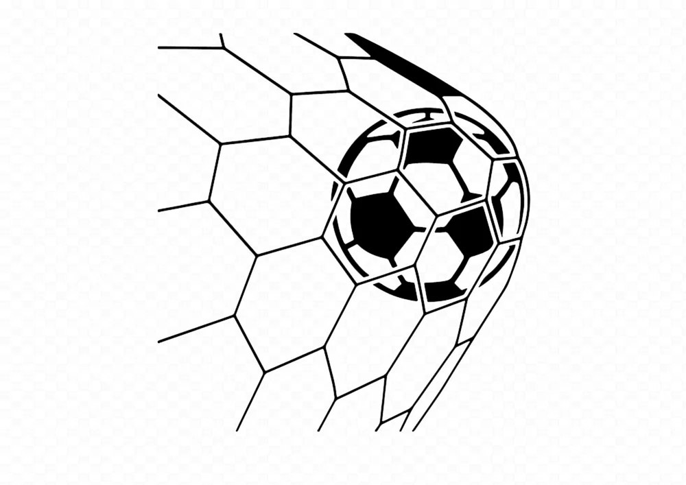 Fußball zeichnen
