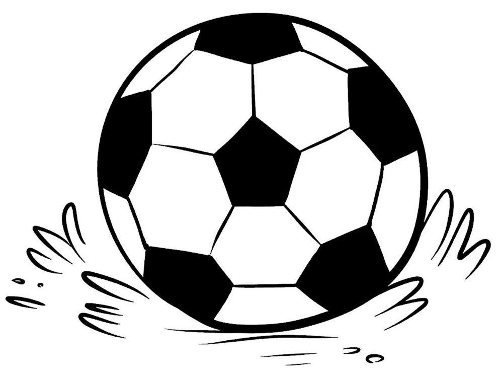 Fußball ausmalen für Kinder