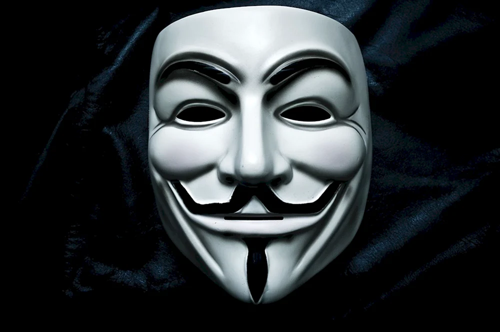 Anonymous silver anonymous mask