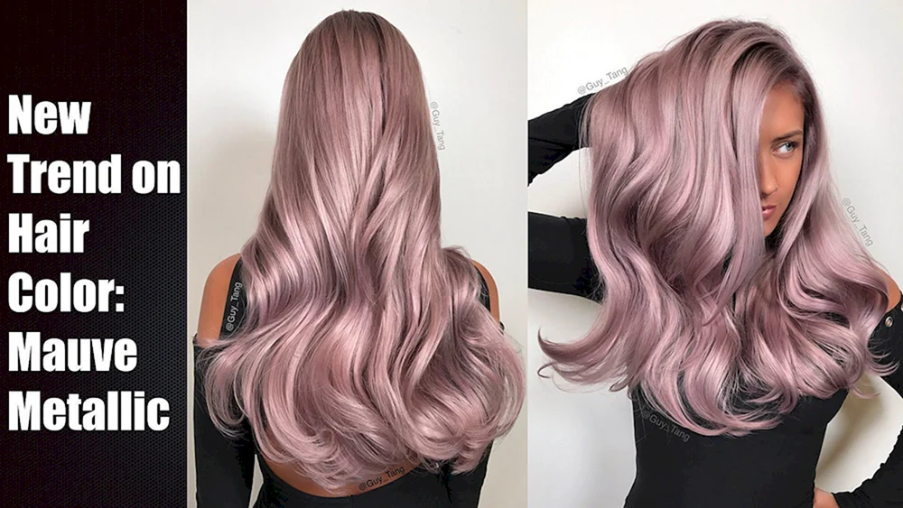 Peppel rosa Haar