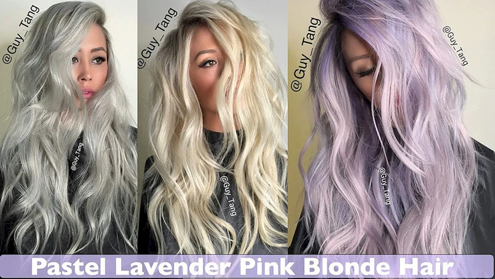 Blond mit einem rosa Farbton