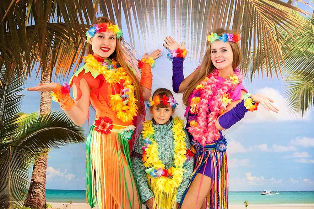 Hawaiianisches Outfit