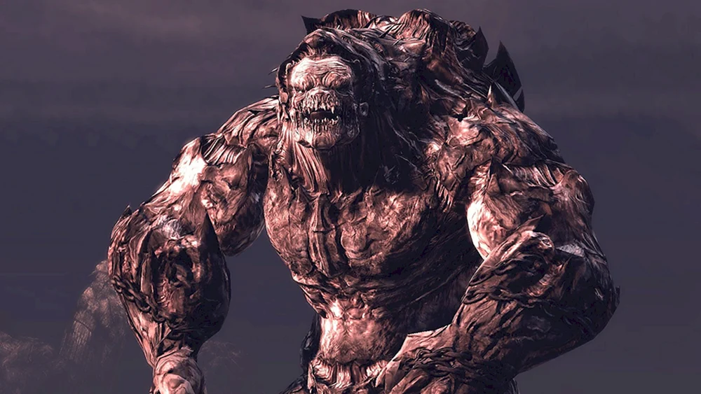 Blutige Monster. chthonisches Sumpfmonster