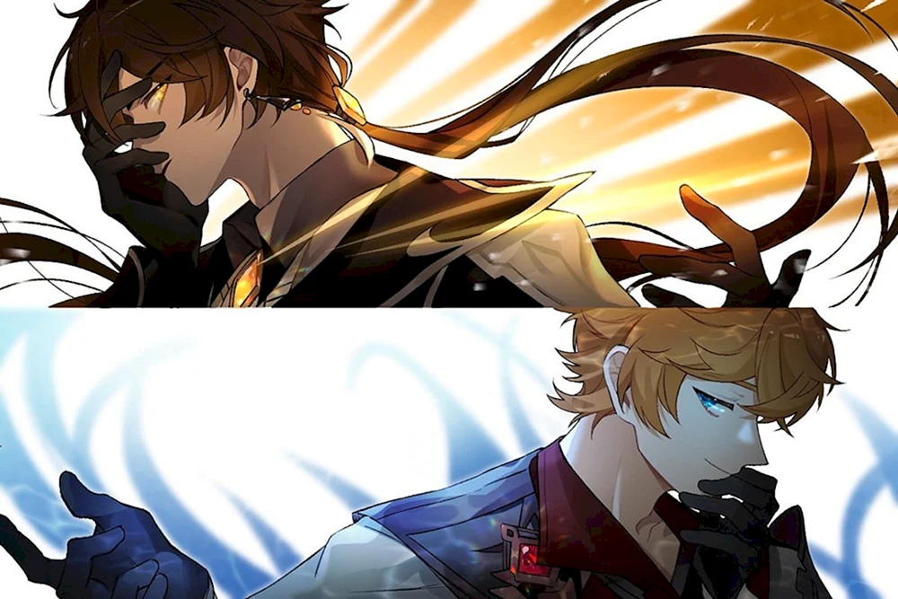 Childe und lumine Genshin