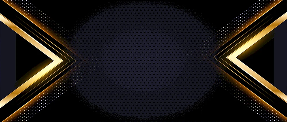 Geometrie schwarz mit Gold