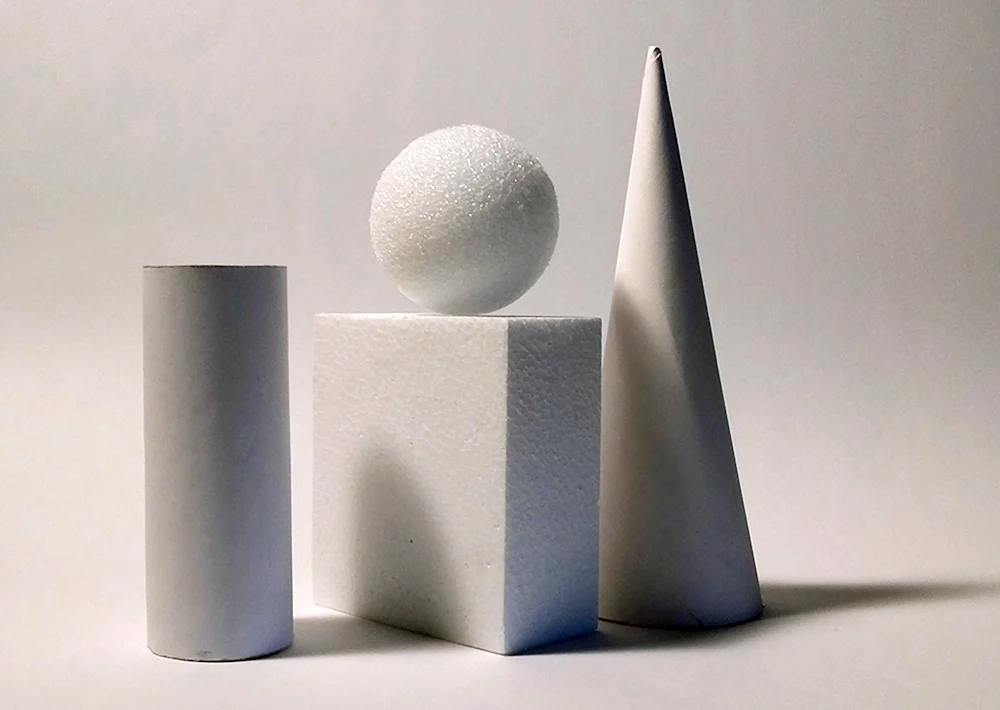 Stillleben von geometrischen Körpern