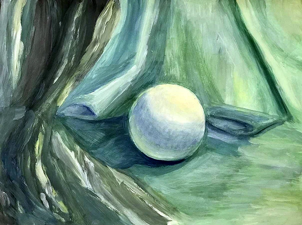 Gipskugel Aquarell