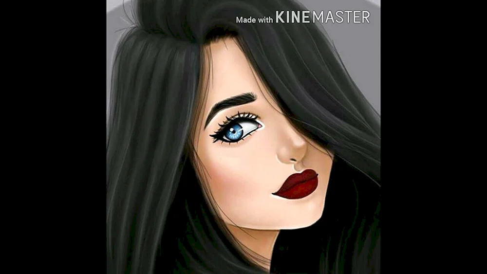 Schöne Cartoon-Mädchen