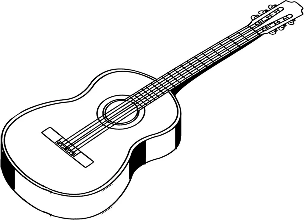 Gitarre Zeichnung