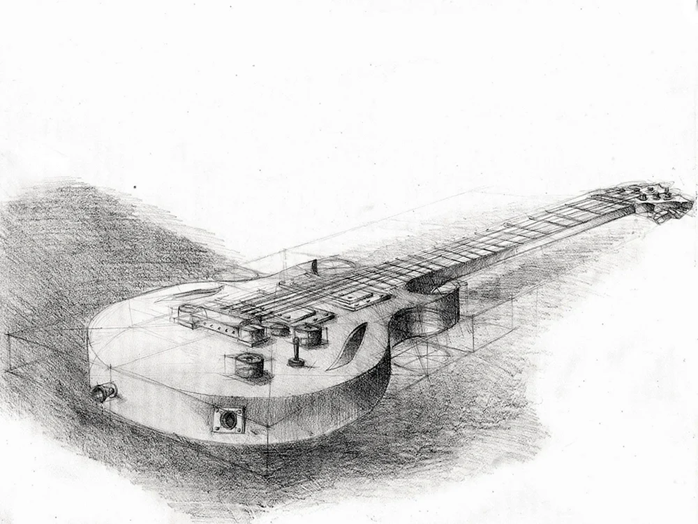 Gitarre Zeichnung