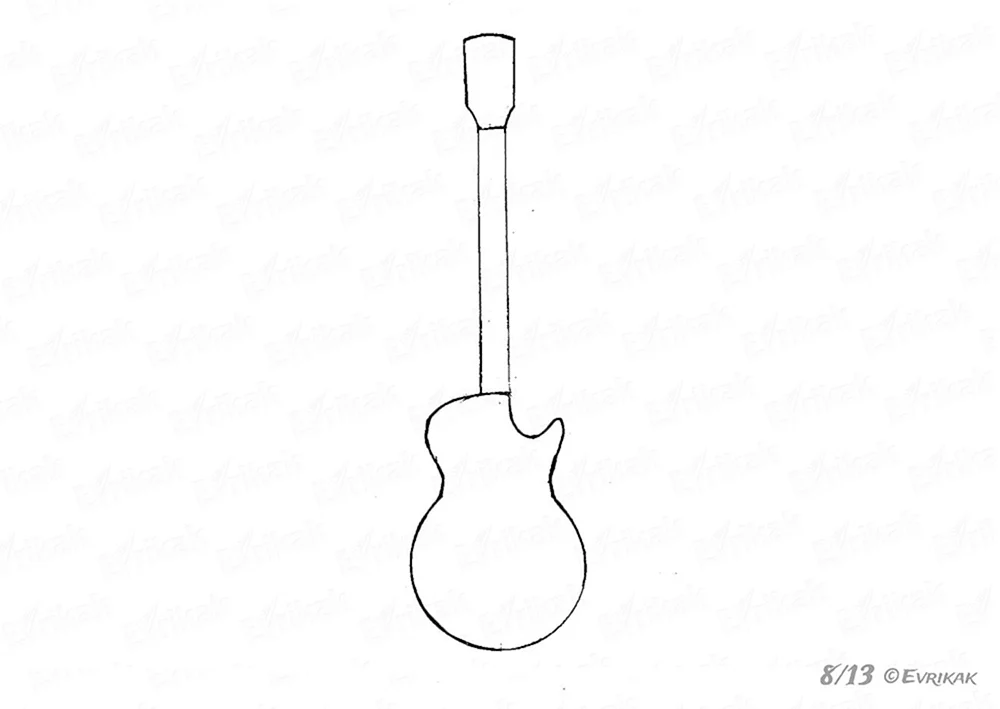 Gitarre Zeichnung