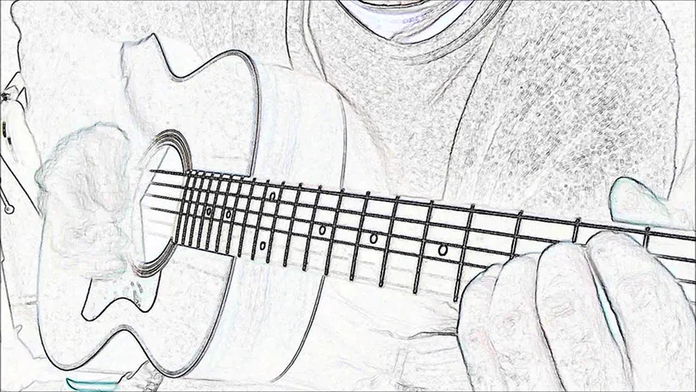 Gitarre Zeichnung
