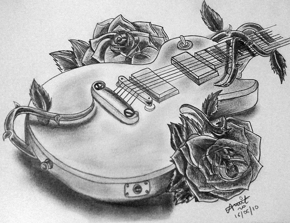 Gitarre Zeichnung