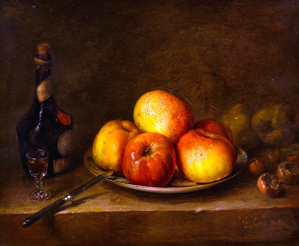 Gustave Courbet Stillleben Gemälde