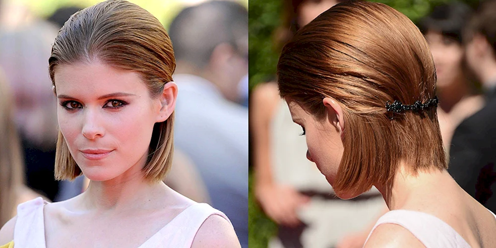 Glatte Frisuren für lange Haare