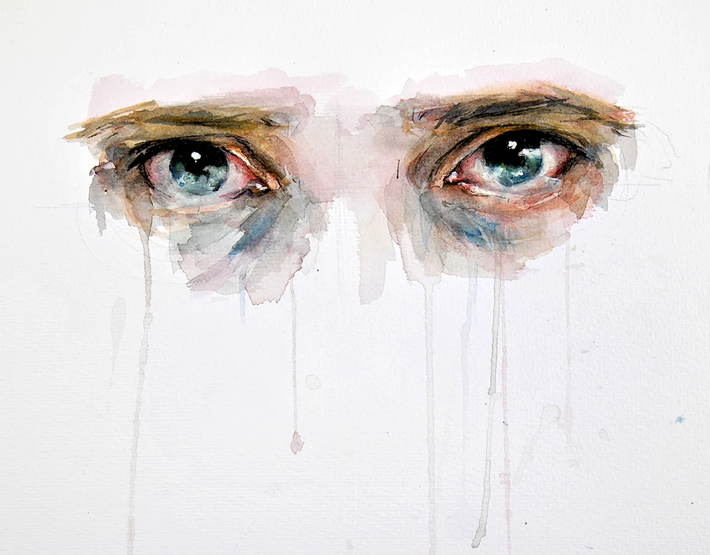 Auge im Aquarell