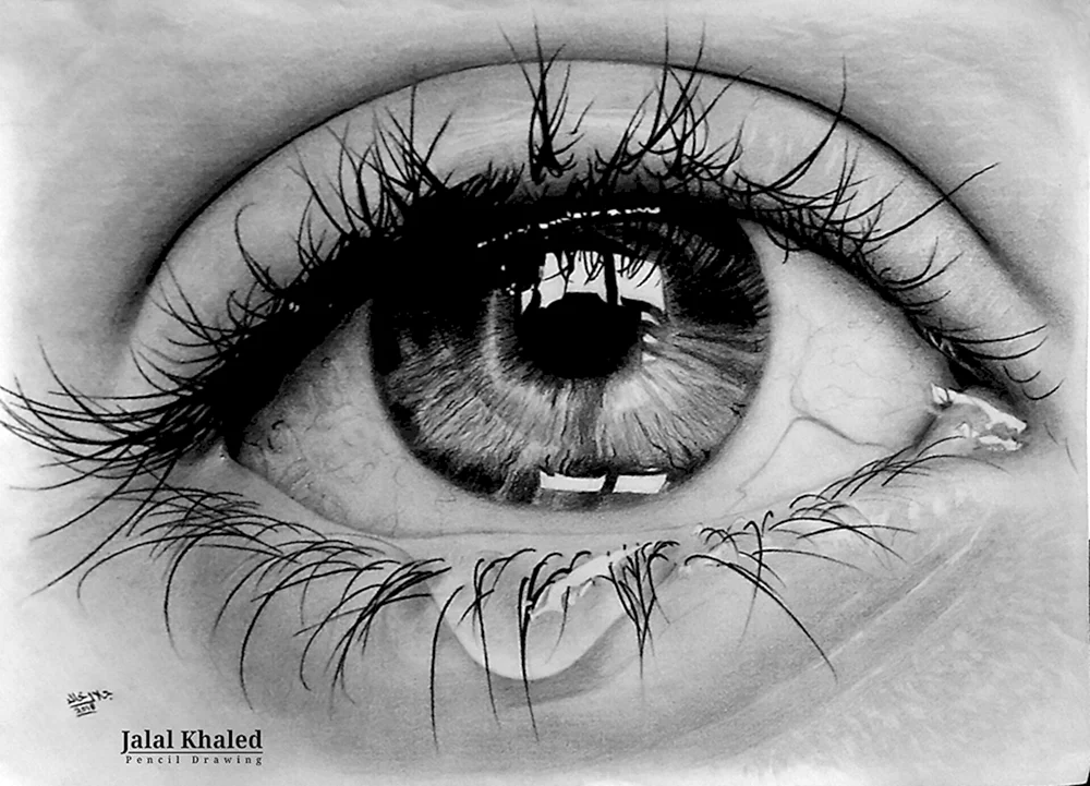 Mädchen mit Tränen in den Augen